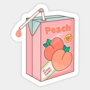 Peach Juice Sticker